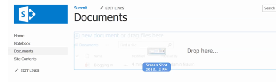 SharePoint 2013 Feature - Drag and Drop