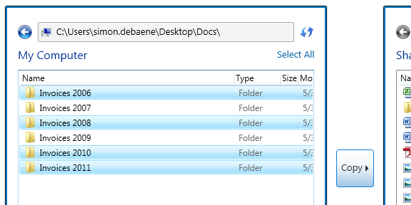 Copy your folders to SharePoint