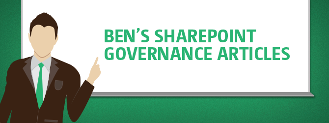 Benjamin Niaulin's SharePoint Governance articles