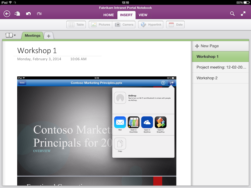 SharePoint Office 365 on Any Device with OneNote
