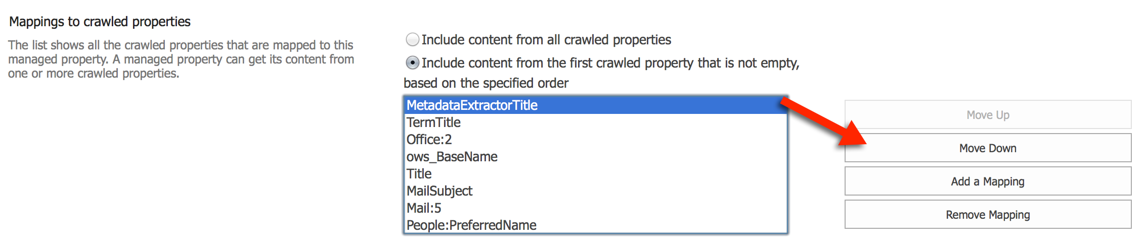 Understand SharePoint Crawled and Managed properties for search