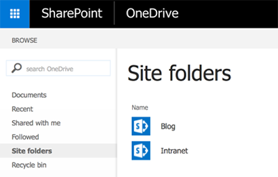 SharePoint 2016 Site Folders