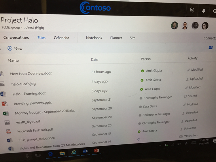 Office 365 Groups File Tab