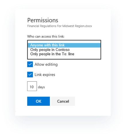 Editing document permissions in OneDrive for Business