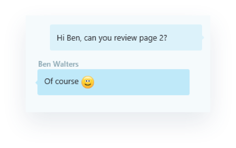 Chat powered by Skype for Business in OneDrive for Business