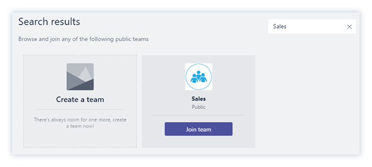 How to create a team in Microsoft Teams