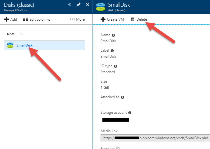 Azure cost guide erasing classic disks