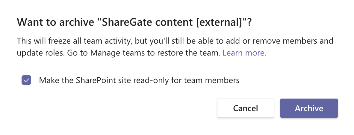 Make SharePoint site read-only.