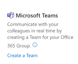 Microsoft Teams prompt in SharePoint