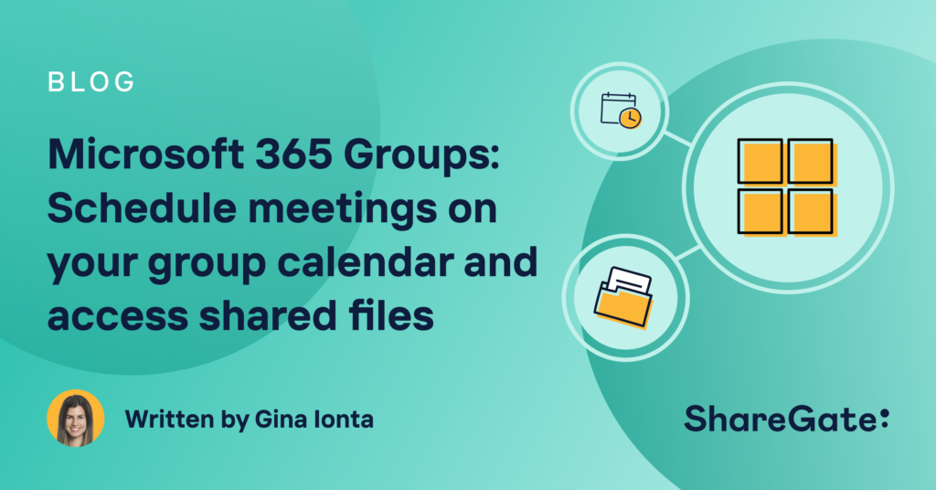 Microsoft 365/Office 365 Groups Schedule meetings on your group