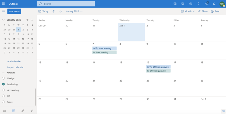 Microsoft 365/Office 365 Groups: Schedule meetings on your group ...