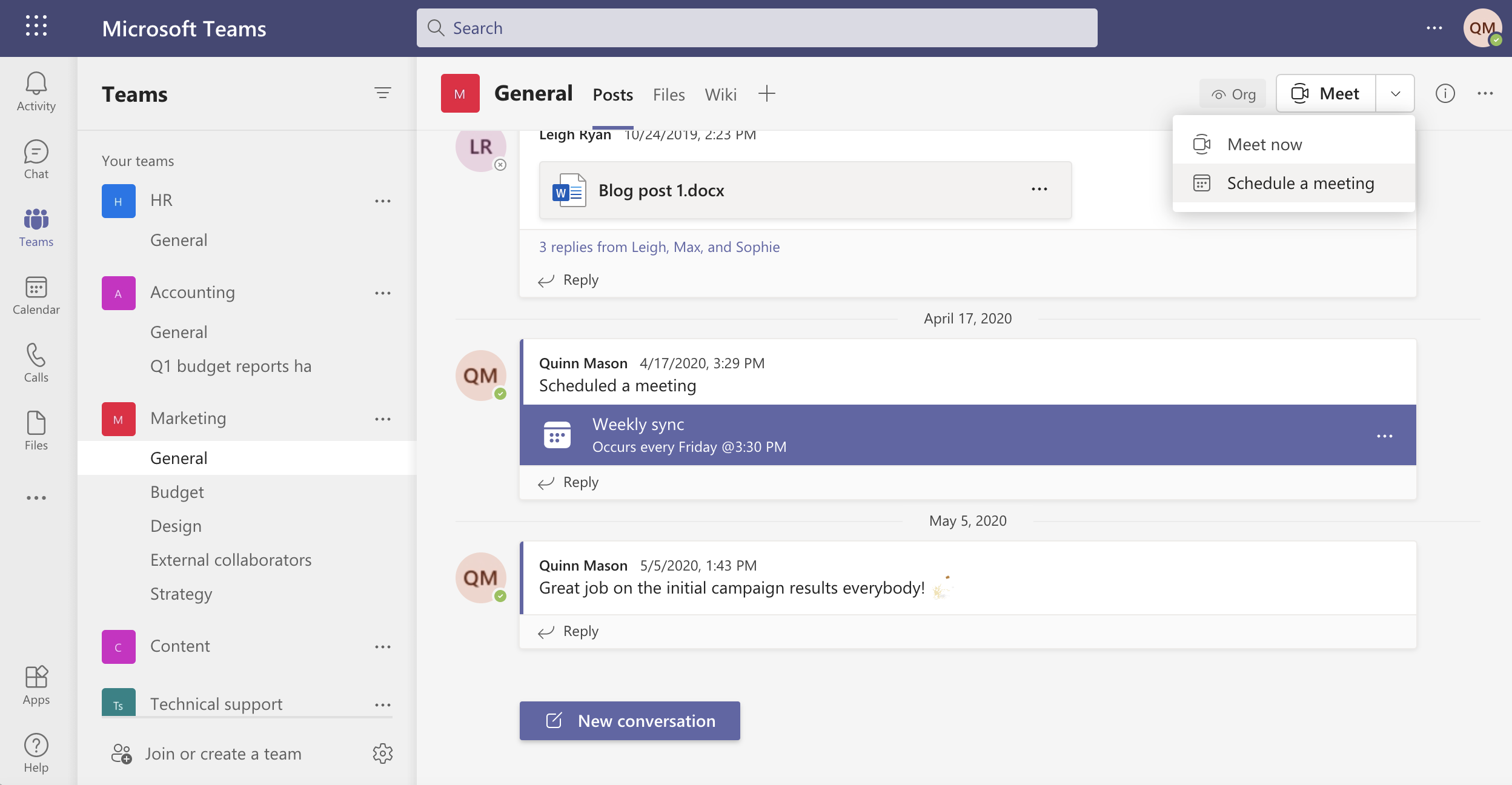 Schedule A Meeting In A Channel In Microsoft Teams