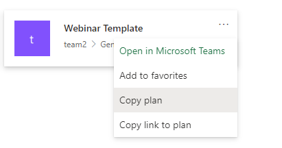 How To Migrate Planner From One Tenant To Another Copy Plan Dropdown