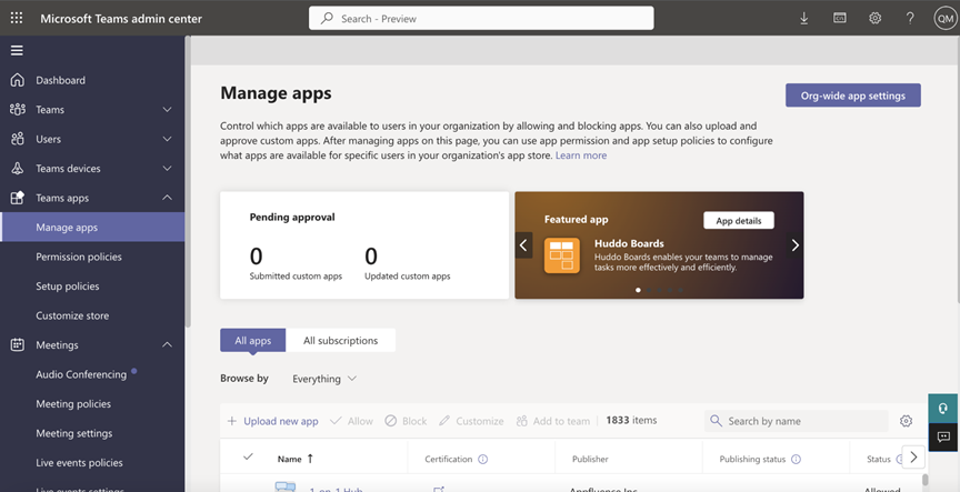 How To Use Microsoft Teams Admin Center Manage Teams Apps