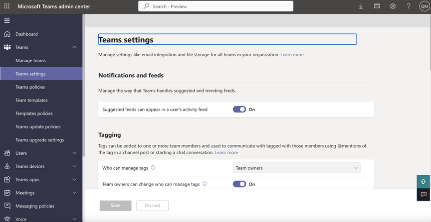 How To Use Microsoft Teams Admin Center Teams Settings