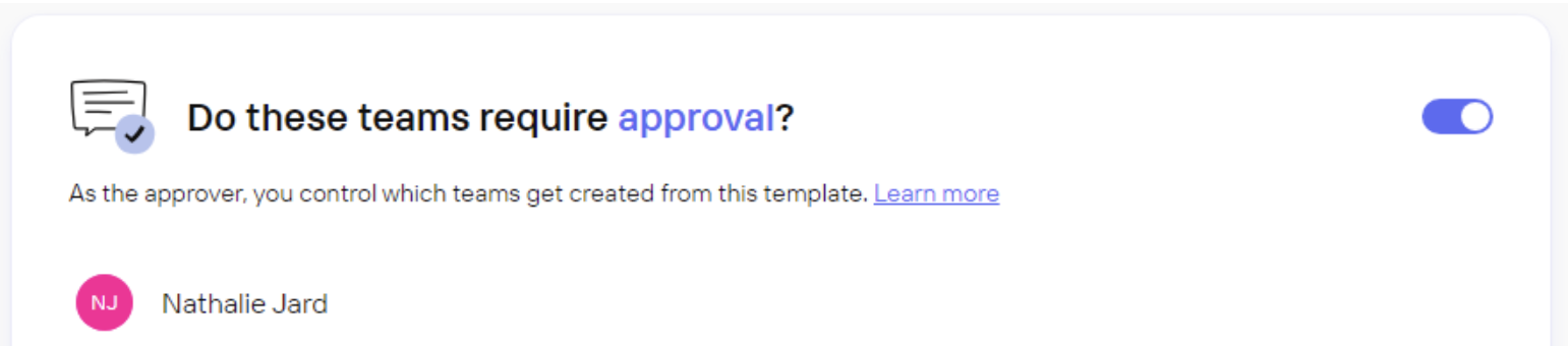 Approval Feature