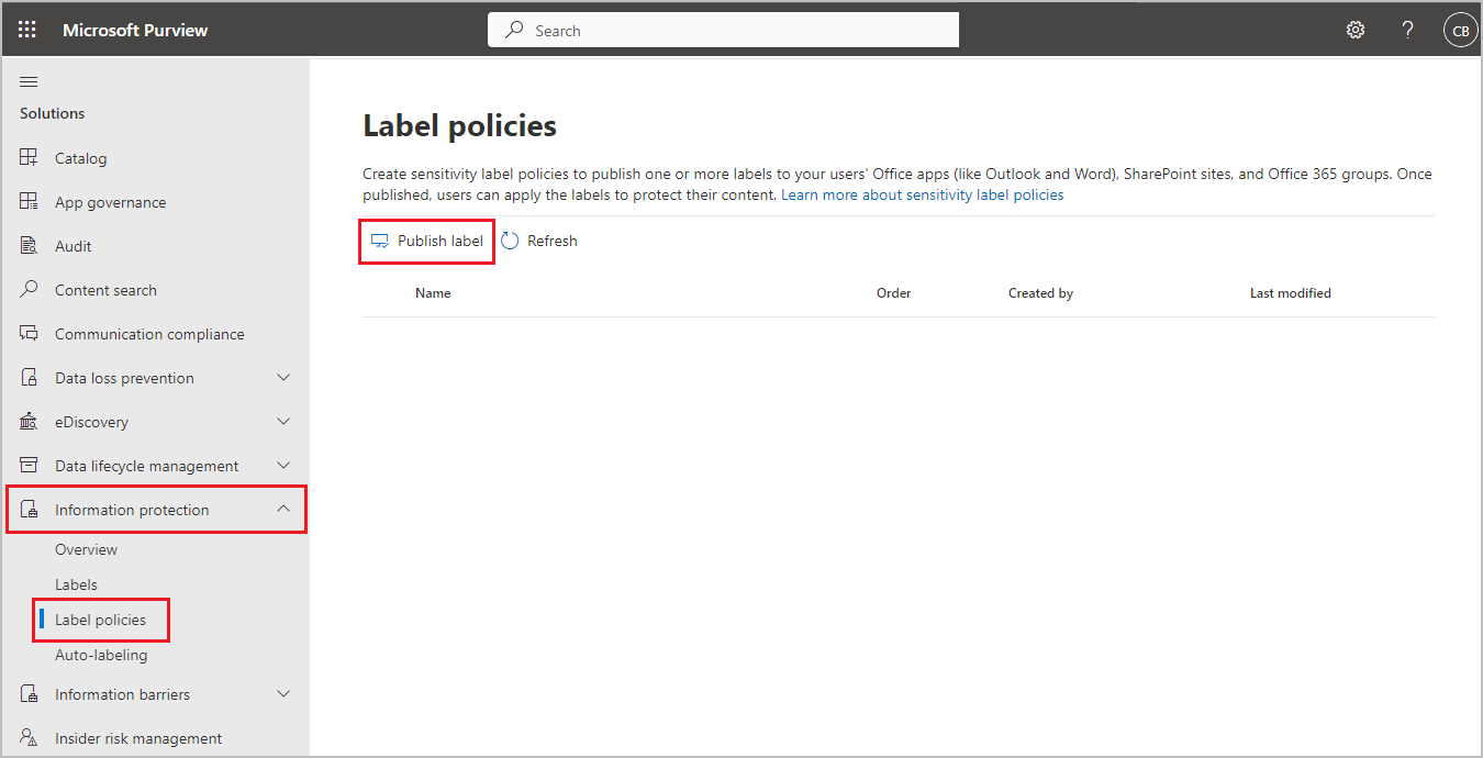 Label Policies