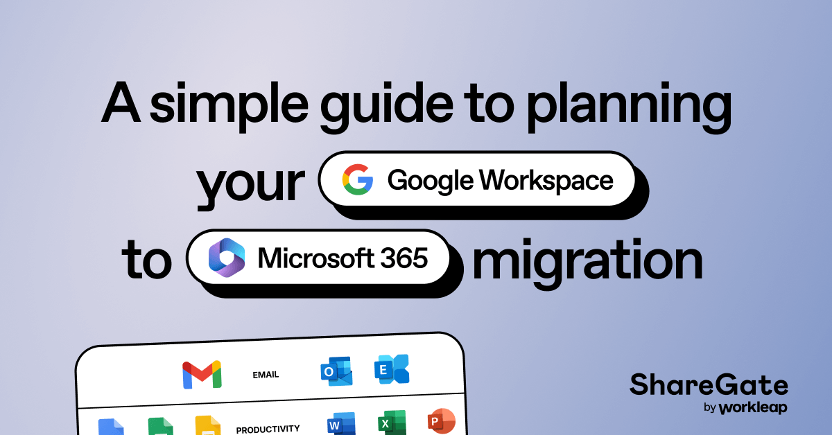 [Infographic] A simple guide to planning your Google Workspace to Microsoft 365 migration 