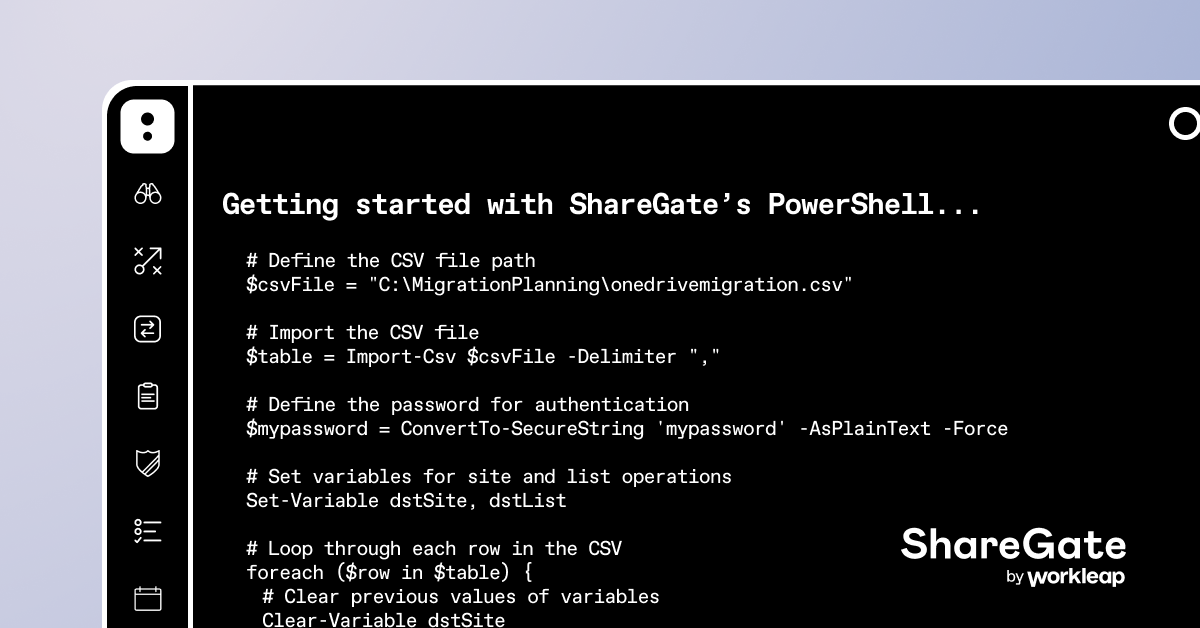 Getting started with ShareGate’s PowerShell module for Microsoft 365 migrations 