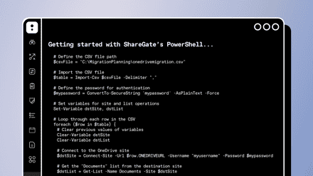 Getting started with ShareGate’s PowerShell module for Microsoft 365 migrations 